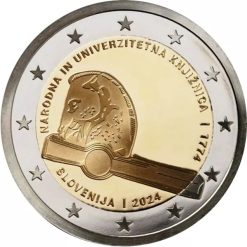 2€ Eslovénia 2024 - Biblioteca Nacional e Universitária